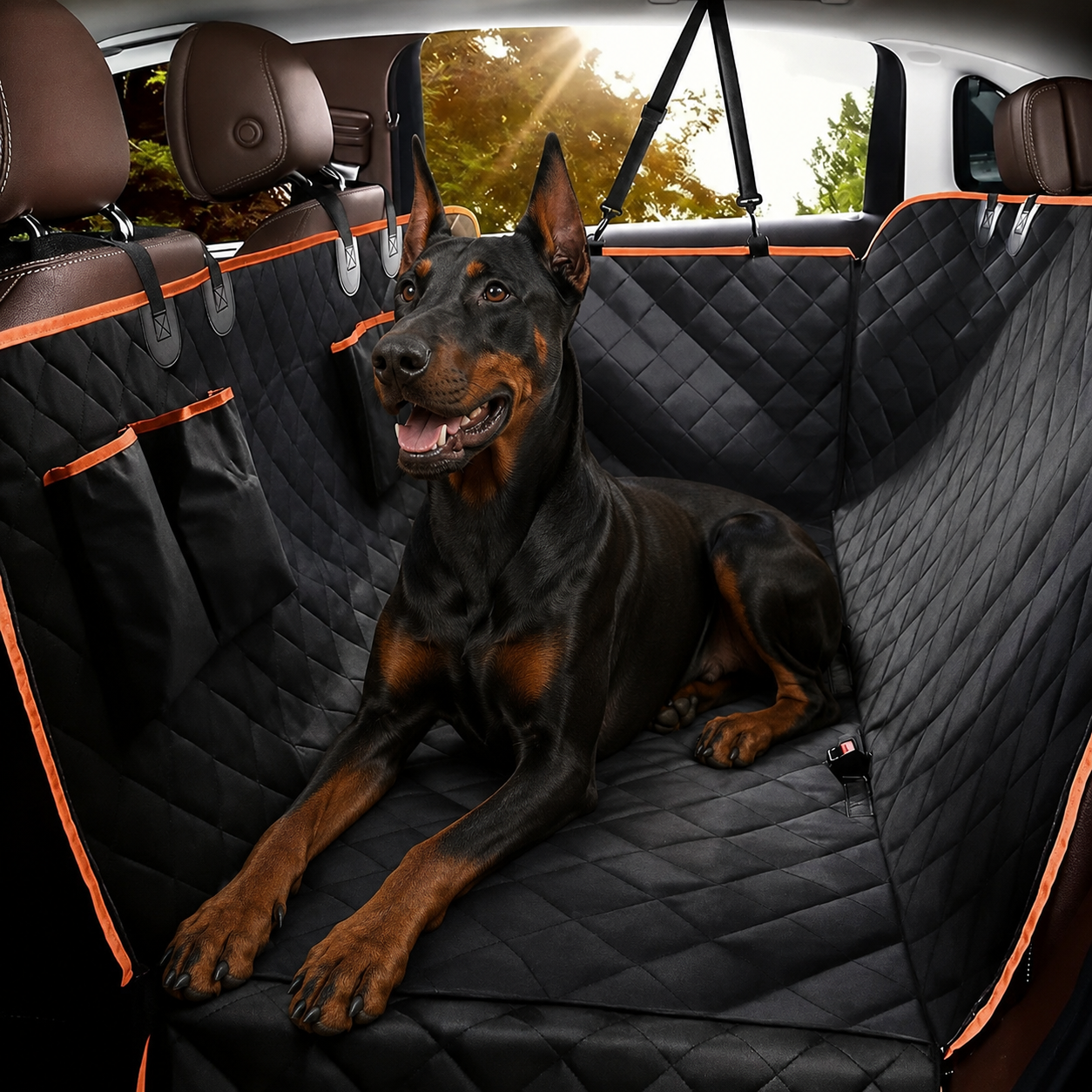 Waterproof & Scratch-Resistant Dog Car Seat Cover