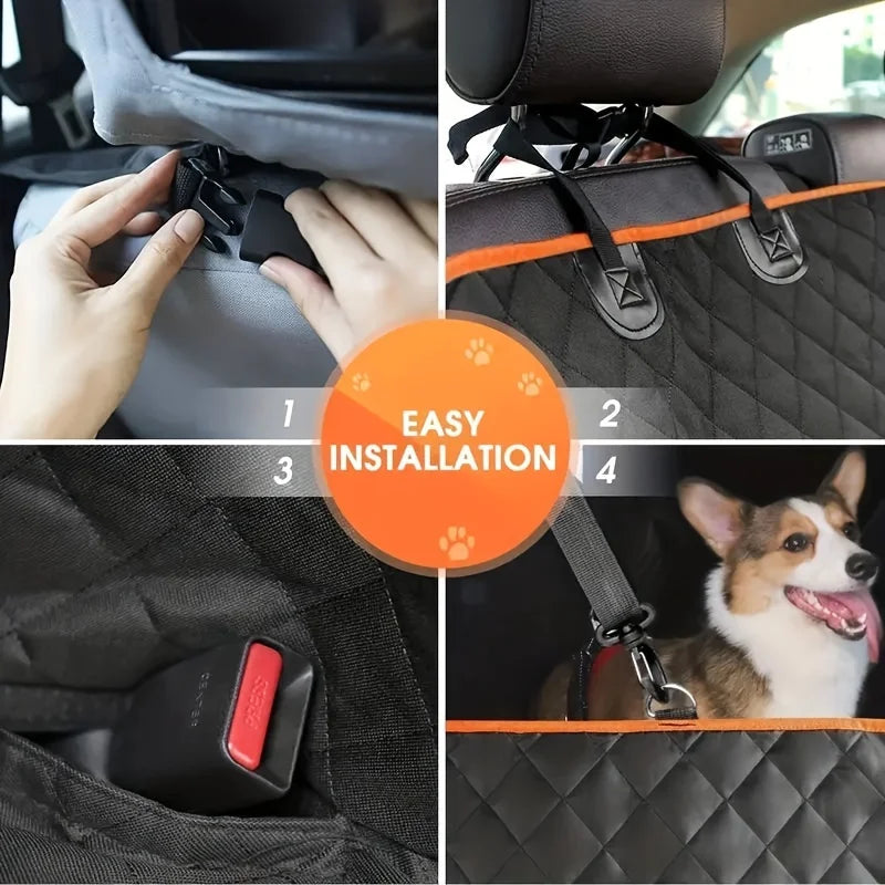 Waterproof & Scratch-Resistant Dog Car Seat Cover