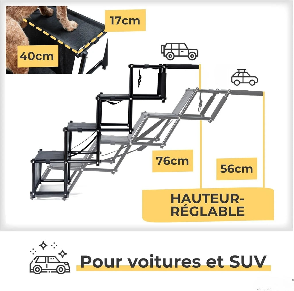 Foldable Dog Car Ramp & Staircase