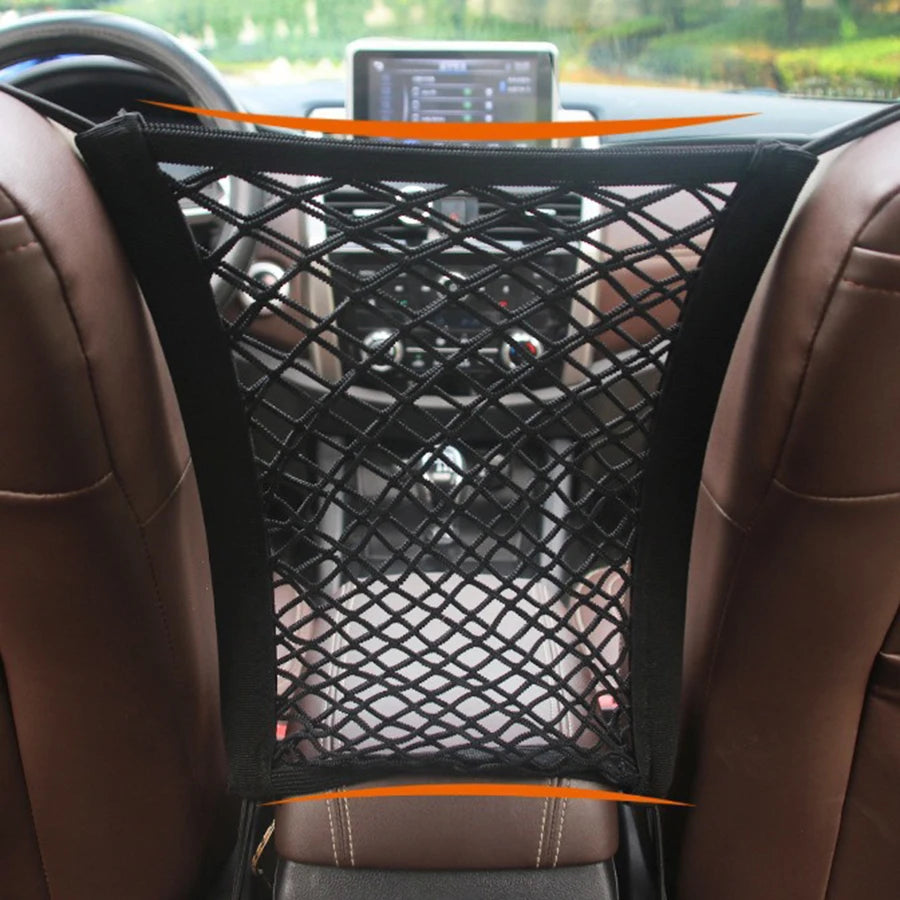 Pet Car Barrier with Storage Pocket