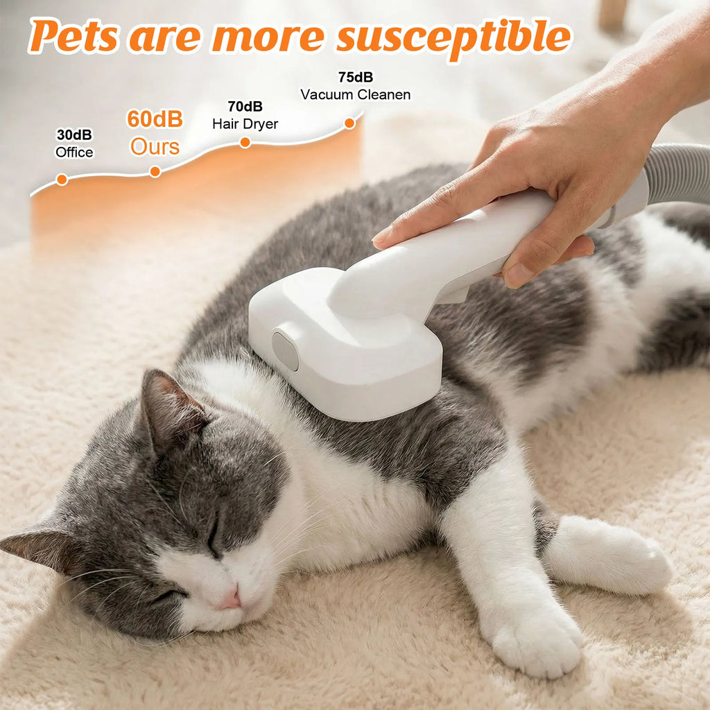 2.5L Pet Grooming Vacuum Kit for Dogs & Cats