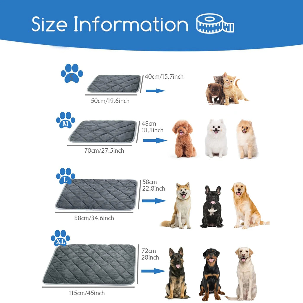 Self-Heating Washable Pet Pad – Warm & Anti-Slip