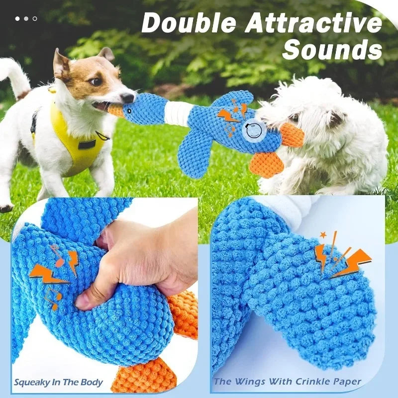 Plush Goose Dog Toy