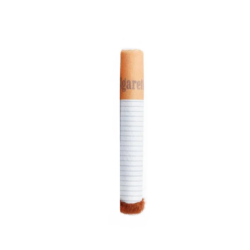 Funny Cigarette Plush Interactive Dog Toy