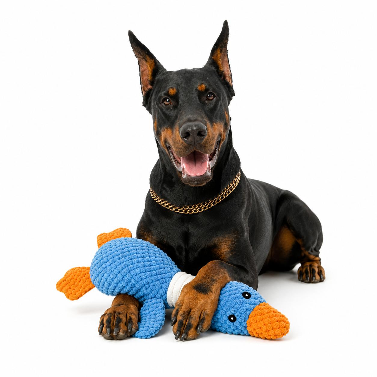 Plush Goose Dog Toy